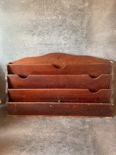 Vintage wooden letter rack - wooden,