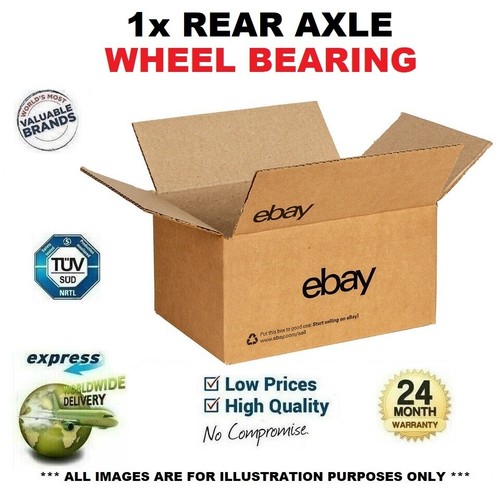 Rear axle wheel - axle, bearing