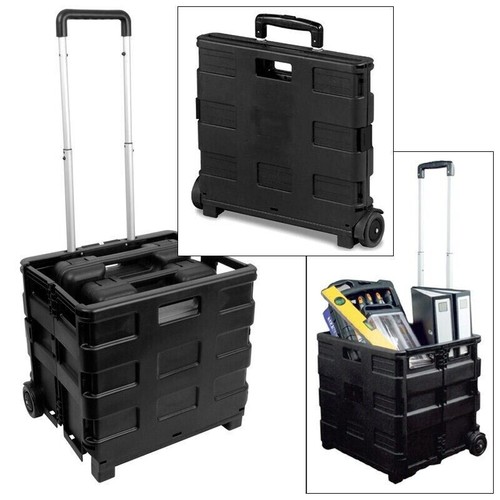 Large folding shopping - folding, trolley