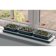 Garland Trio Top Electric Heated Windowsill Propagator with 3 Trays- Kings Seeds