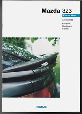 Mazda 323 Accessories 1993-94 UK Market Sales Brochure 3-dr 4-dr Fastback