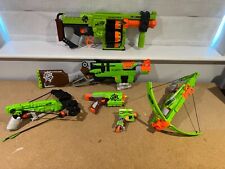 6 x NERF ZOMBIE STRIKE GUNS/BLASTERS/BOWS - FREE UK POSTAGE!!