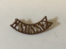 WW1 Royal Sussex regiment shoulder title