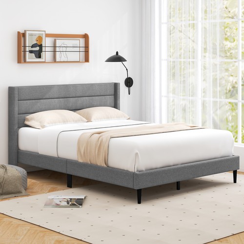 Double wingback bed - double, frame