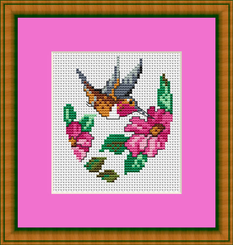 Np116 hummingbird flowers - np116, &