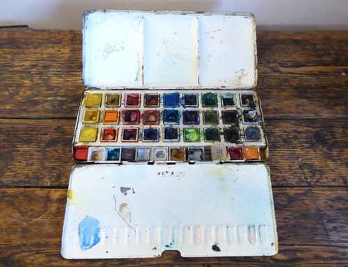 Vintage reeves paint - reeves, tin
