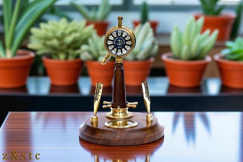 Wooden brass pen - wooden,