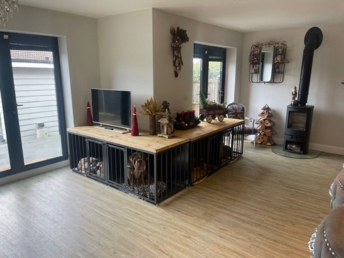 Custom dog crate furniture - dog,