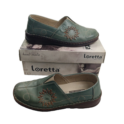 Loretta green leather slip - loretta,