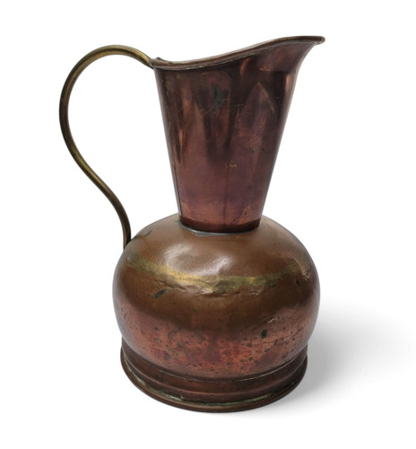 Antique copper jug metal - antique,