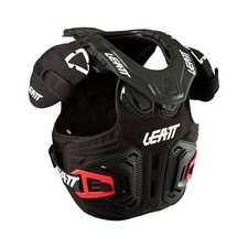 Leatt 2024 Fusion 2.0 Youth Neck Vest Brace Black  Motocross MX Quad Kids