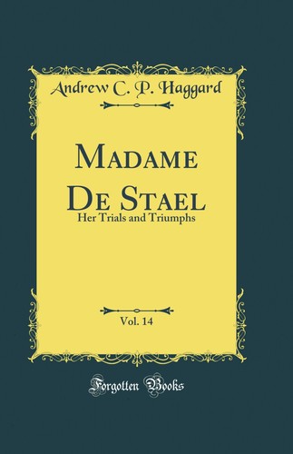 Madame stael vol - stael,, 14: