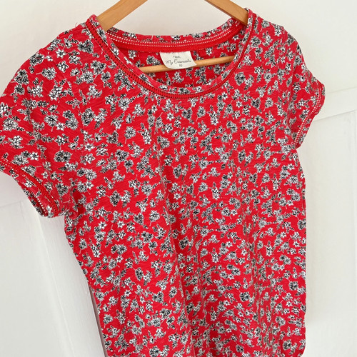 Next red floral bubble - hem, top