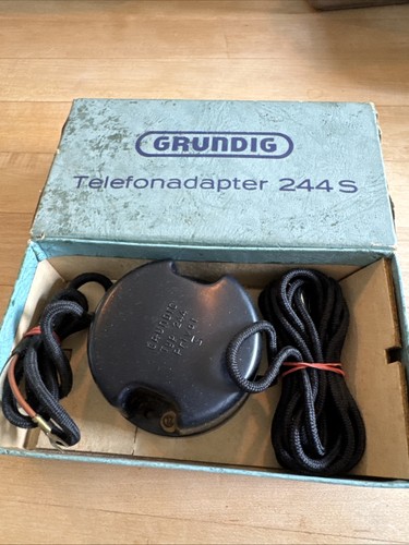 Vintage grundig telefonadapter - vintage,