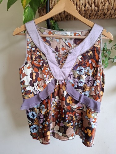 Jesire purple brown - purple, retro