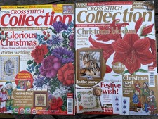2 x Cross Stitch Collection Magazines 124 & 165 Christmas Designs Victorian