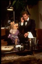 Roger Moore with puppet