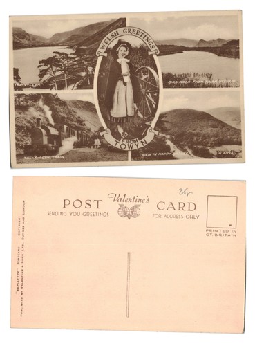 Vintage postcard welsh - vintage,