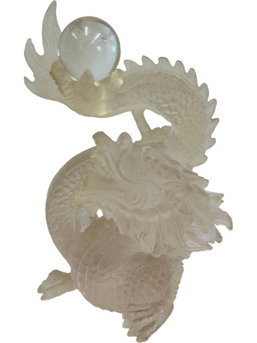 Plastic dragon figurine with - figurine,