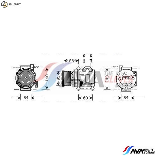 Compressor air conditioning - compressor,