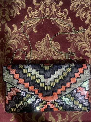 Beautiful beaded clutch - beaded,