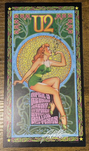 Original concert handbill - u2,