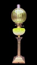 Antique Oil Lamp Acid Green
