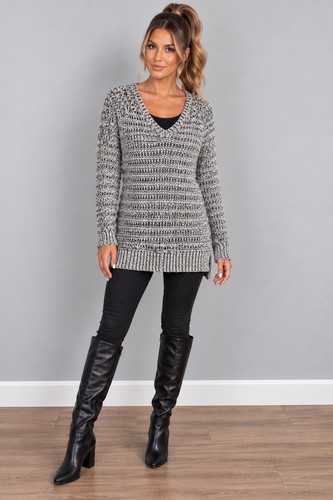 Loft crochet sweater black - crochet,
