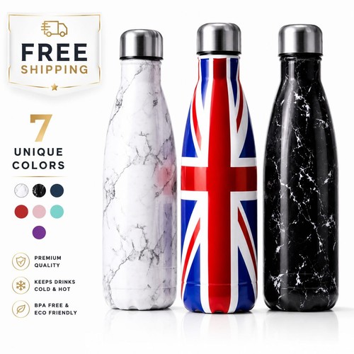 Stainless steel water bottle - stainless,