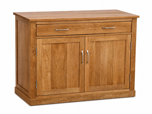 Solid oak media sideboard - sideboard, tv
