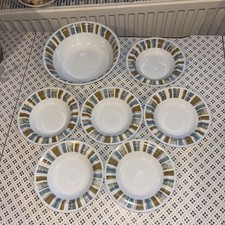  6 vintage MCM Alfred Meakin