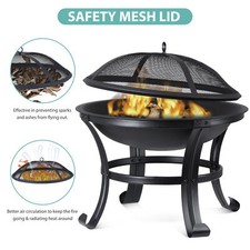 22" Outdoor Burning Fire Pit