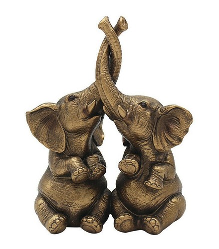 Loving elephants ornament - loving,