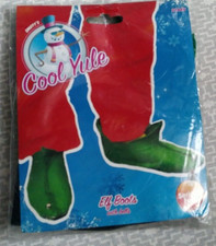 Smiffys Serious Fun- Elf Boots (Buddy the Elf) with Bells on Brand New Ex stock