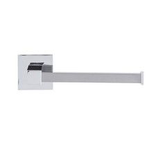 Toilet Roll Holder Rectangular Chrome Wall Mounted Bathroom Habitat Open Box