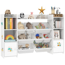 Toy Storage Shelf 140x30x90cm