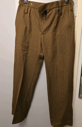 Mens brown army trousers - brown,
