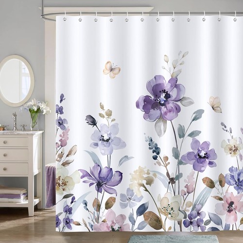 Bonhause purple floral - purple,