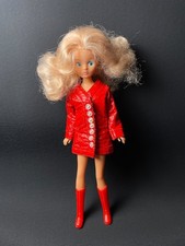 Vintage 1970s Mary Quant Daisy 9" fashion doll + red leatherette jacket + boots