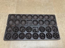Vintage Mancala  Game-Hand Carved With Elephants-folding