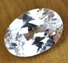 13.20 Ct Natural Mexico White Danburite Certified Oval Loose STUNNING Gemstone