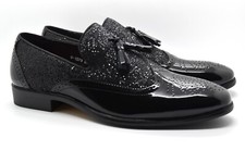 Mens Tassel Glitter Shiny