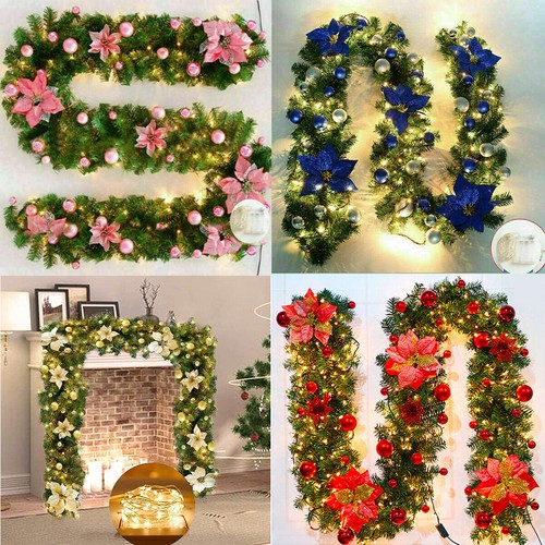9ft pre lit christmas garland - 9ft,