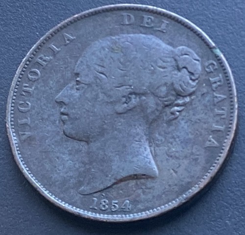 1854 victoria penny copper - 1854,