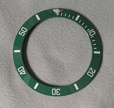 40mm Green Ceramic bezel Insert For 42mm Dive watch Rolex Submariner Seiko Hulk