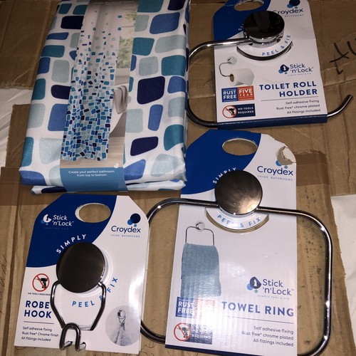 Four bathroom items shower - four,