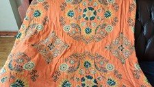 vintage reversible bed throw