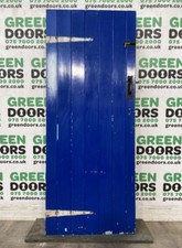 RUSTIC STYLE BACK DOOR WOODEN EXTERNAL WOOD EXTERIOR BLUE TIMBER NARROW THIN