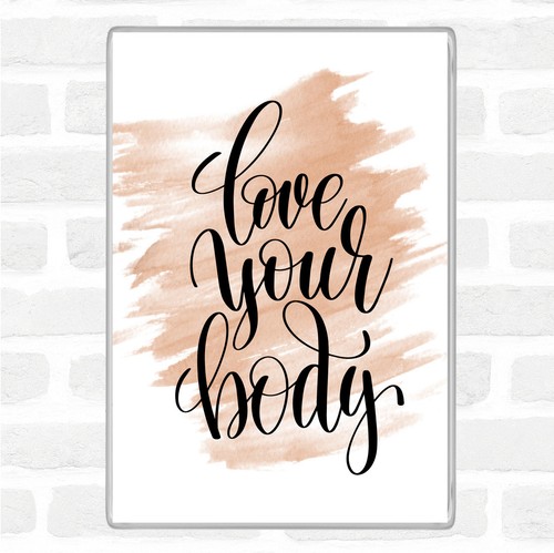 Watercolour love body quote - watercolour,