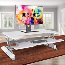 RRP £150 Duronic Standing Desk Converter DM05D1 WE Adjustable Sit Stand Desks 